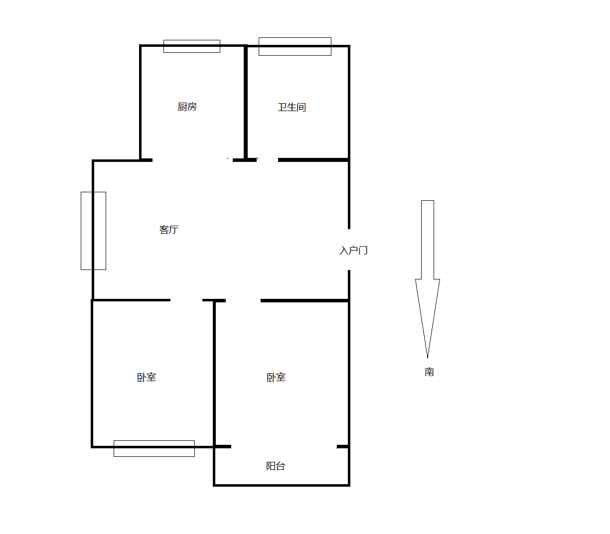 春晖花园 2室1厅1卫 90m&sup2;