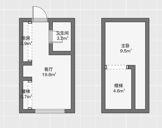 铂金时代 1室1厅1卫 32m&sup2;