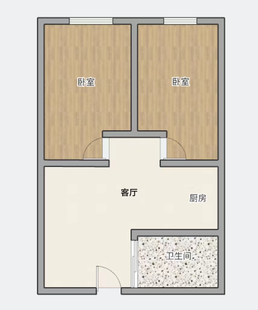 王府大厦 2室1厅1卫 61m&sup2;