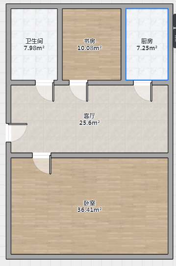 华威园 2室1厅1卫 50.00m&sup2;