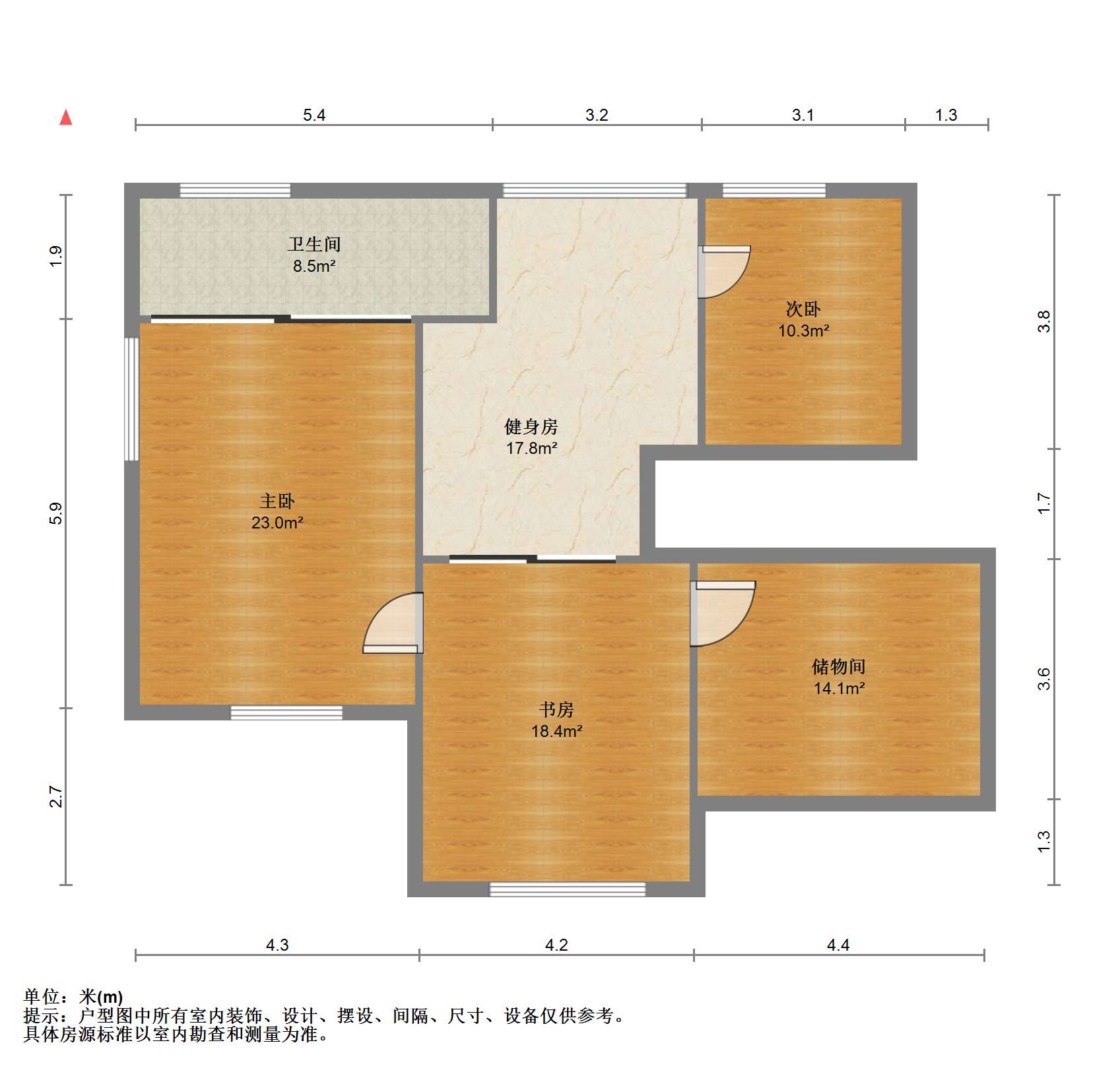 锦绣花园 4室3厅2卫 92.00m&sup2;