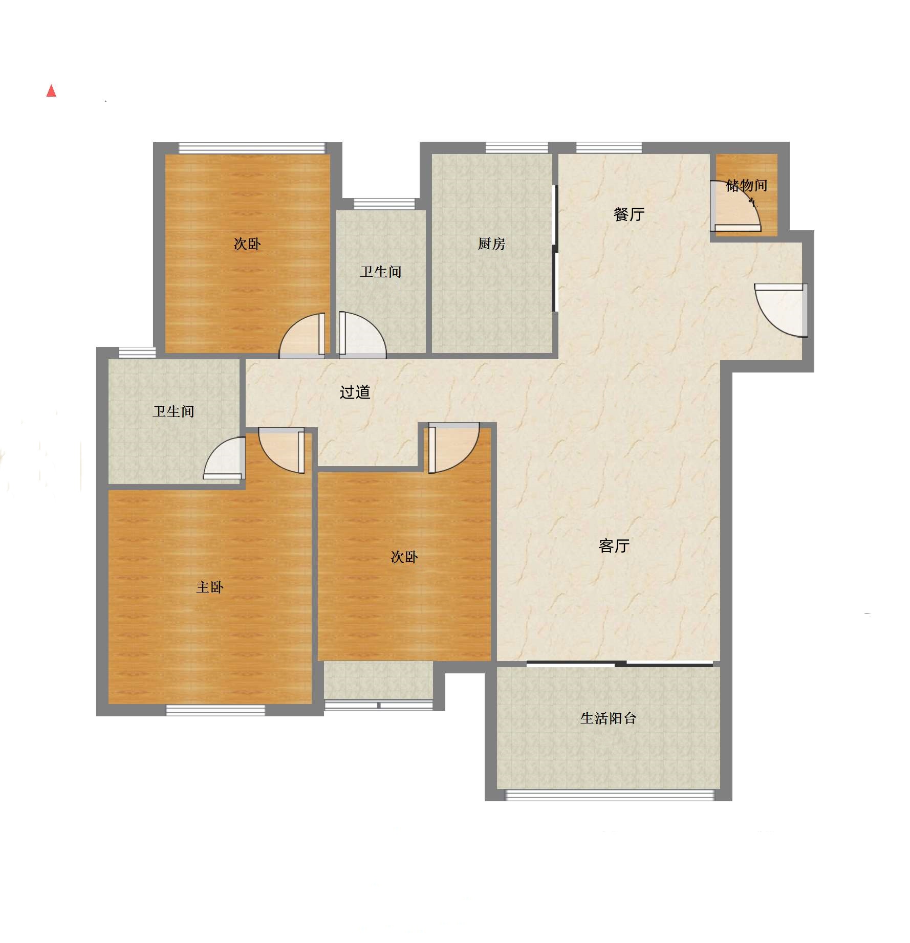 景瑞御府 3室2厅2卫 120m&sup2;