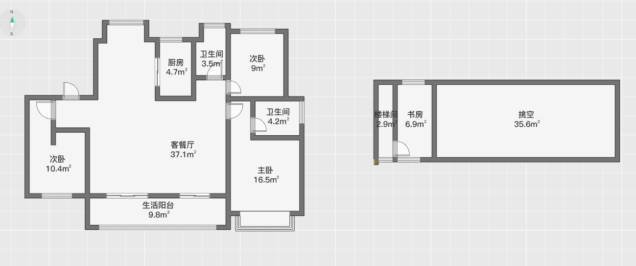 中南熙悦(南通经济技术开发区) 3室2厅2卫 122.00m&sup2;