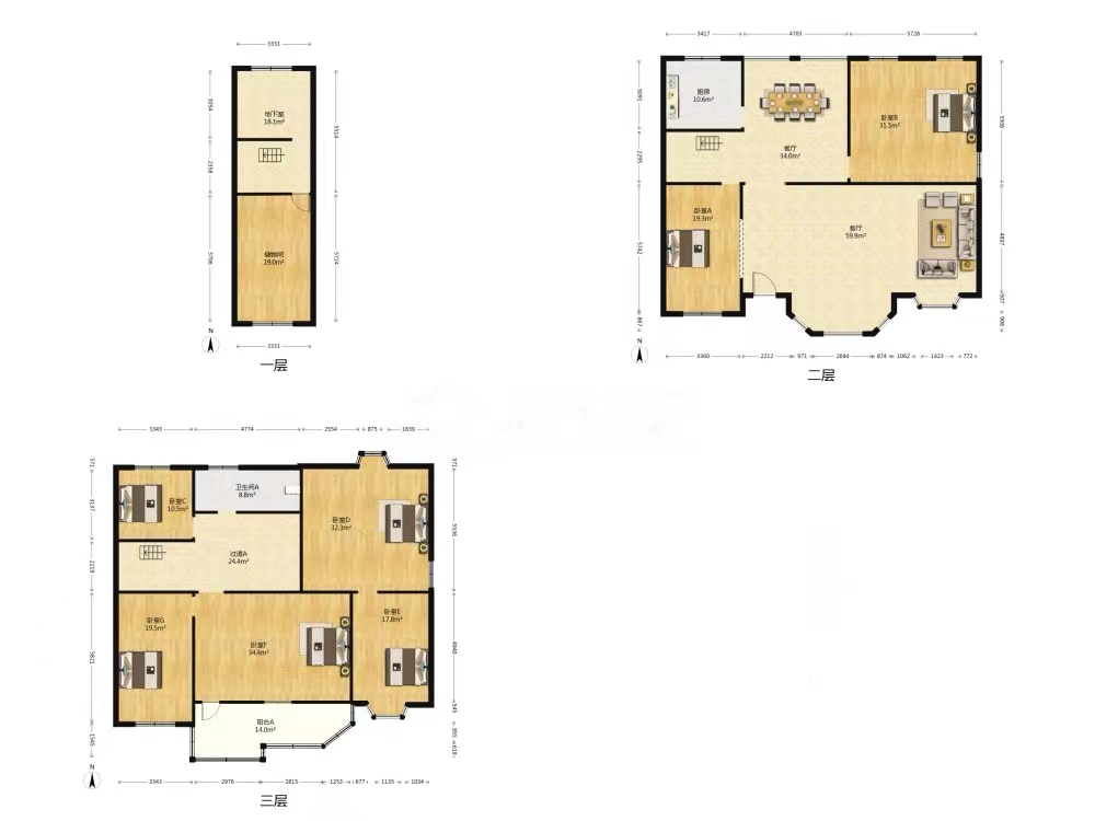 东郊庄园 4室2厅4卫 350.00m&sup2;
