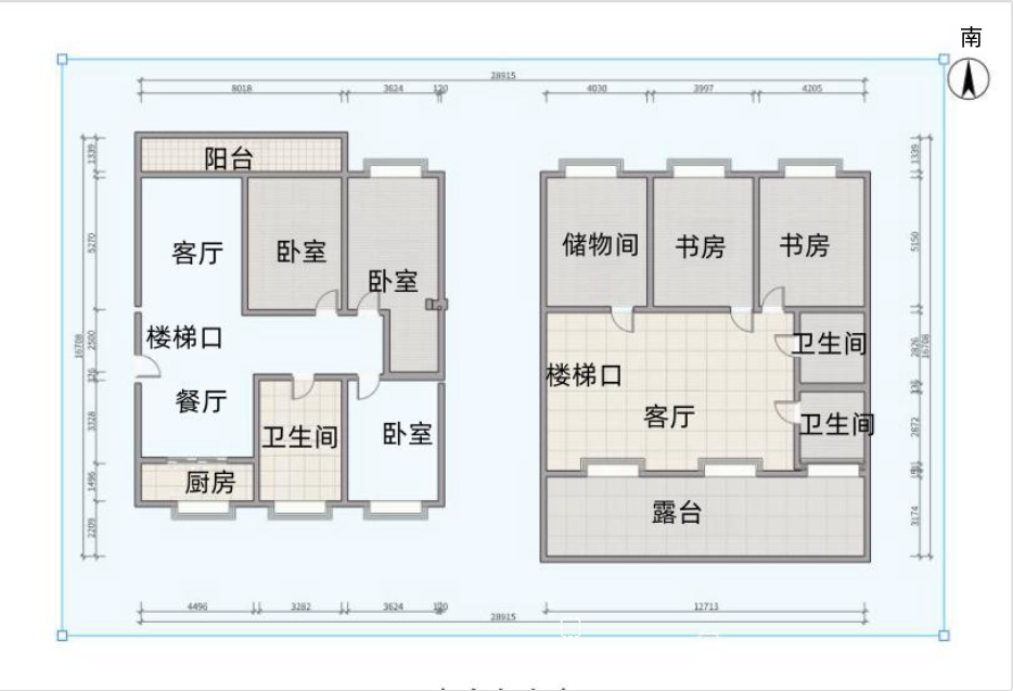 和兴花苑 4室2厅2卫 211.22m&sup2;