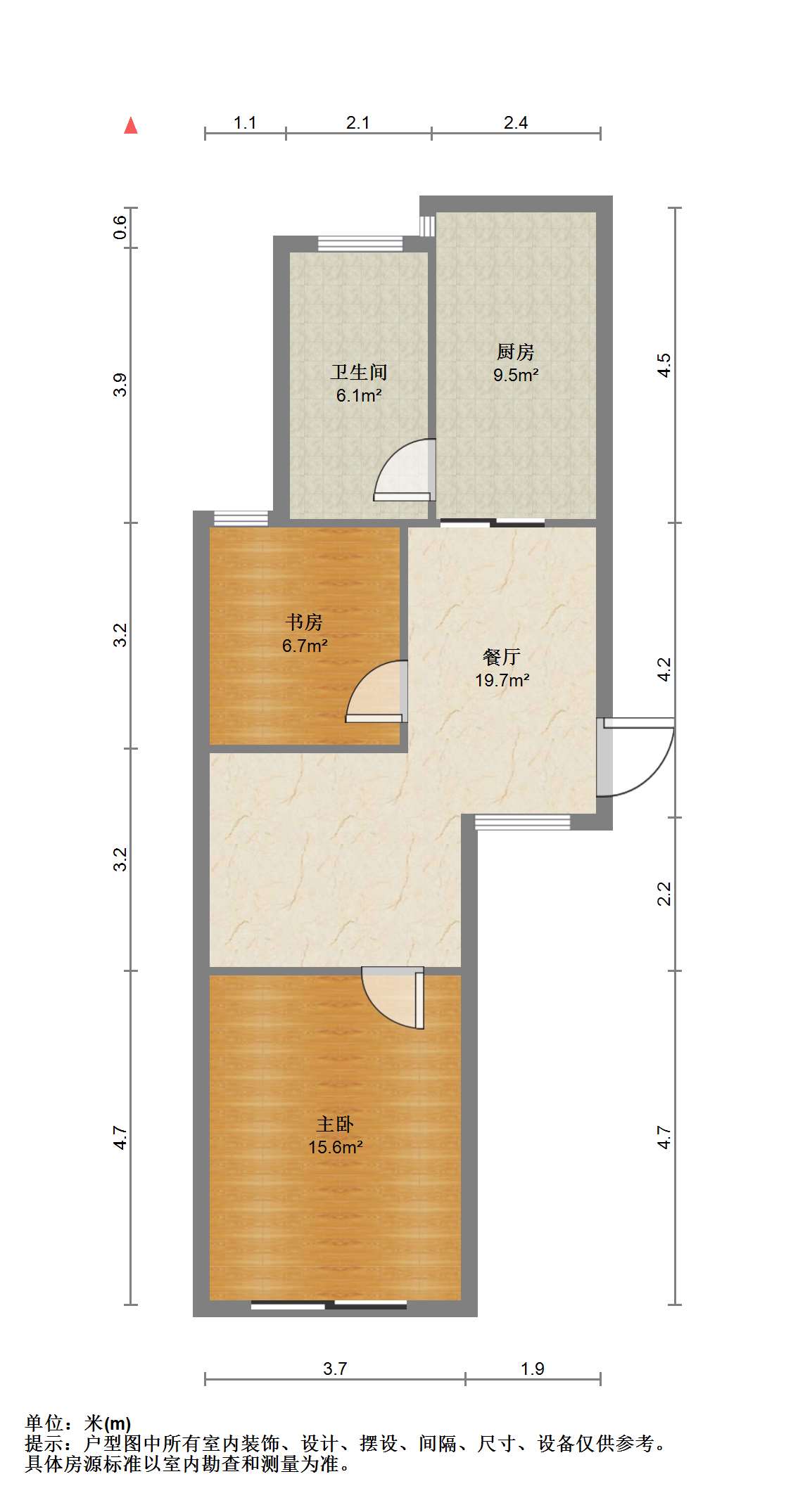 天一裕景苑 2室1厅1卫 77.86m&sup2;