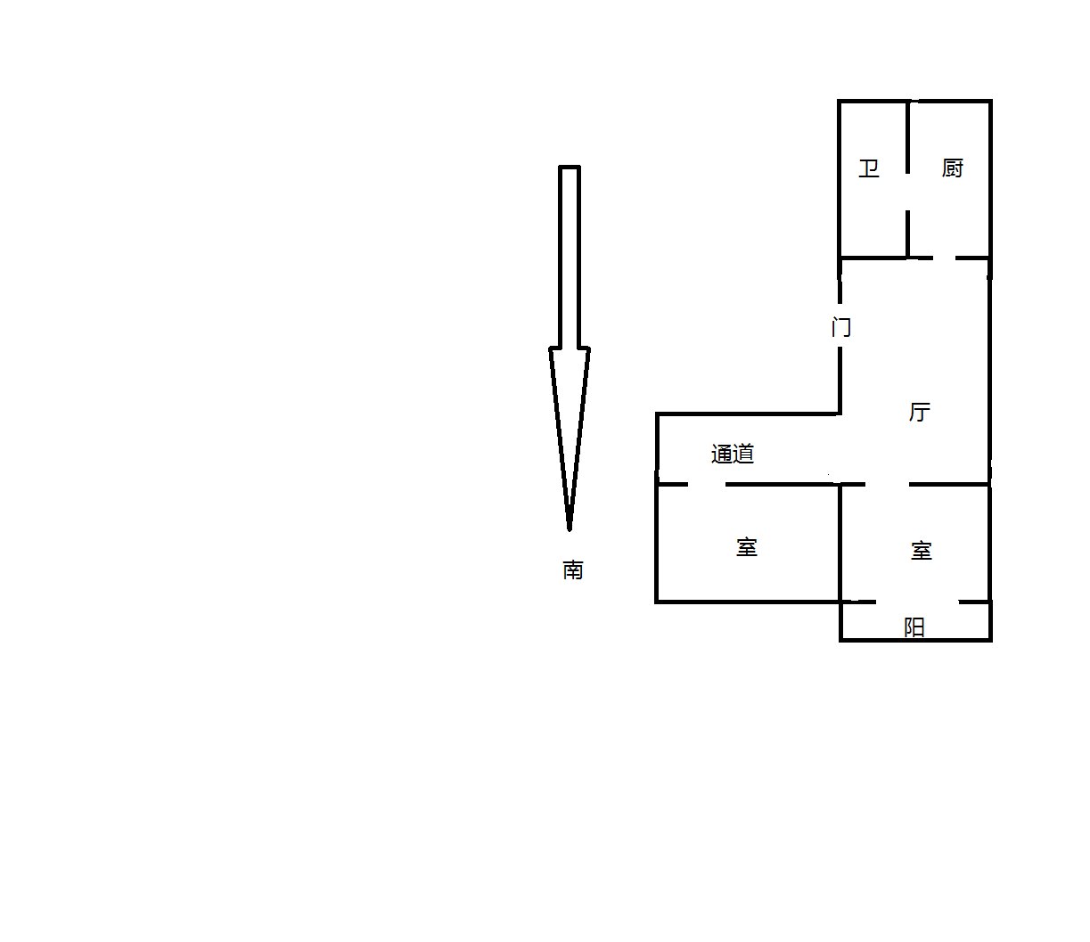 虹桥西村 2室1厅1卫 69m&sup2;