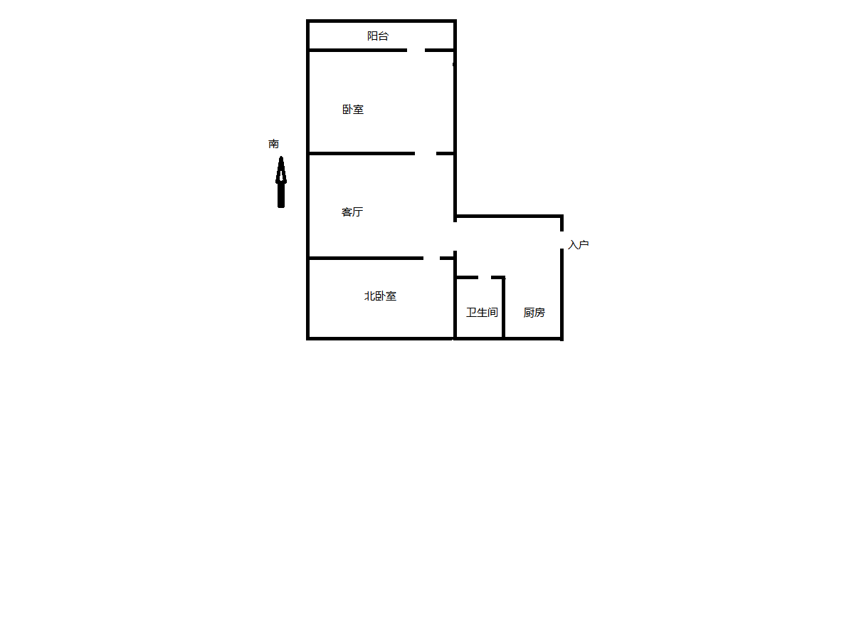 青年西路12号 2室1厅1卫 67.59m&sup2;