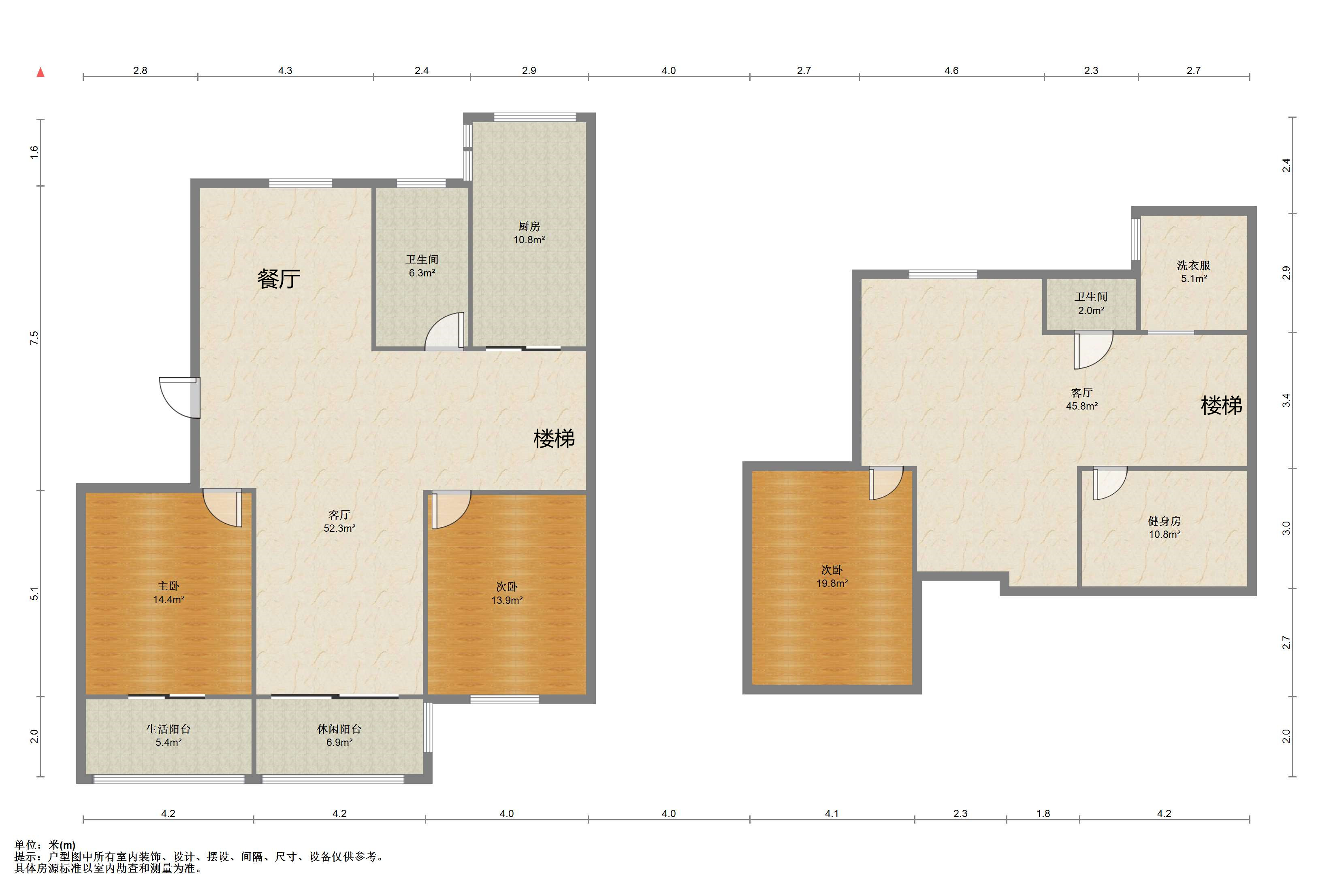 北濠顺遂楼 4室3厅2卫 176.98m²