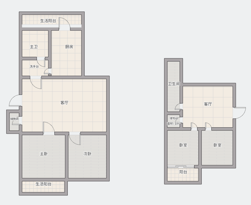 鑫乾花园 4室2厅2卫 78.79m&sup2;