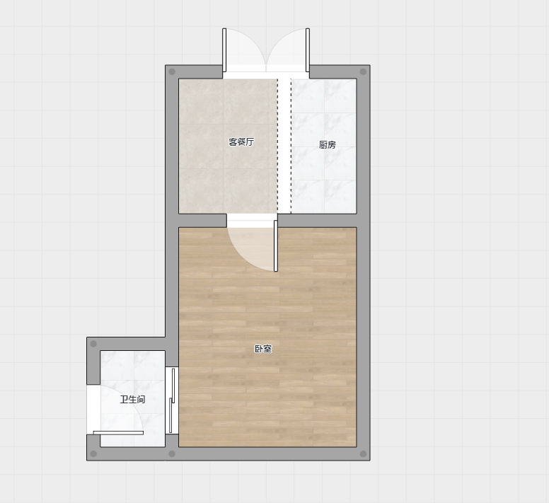 金霞北苑 1室1厅1卫 21m&sup2;