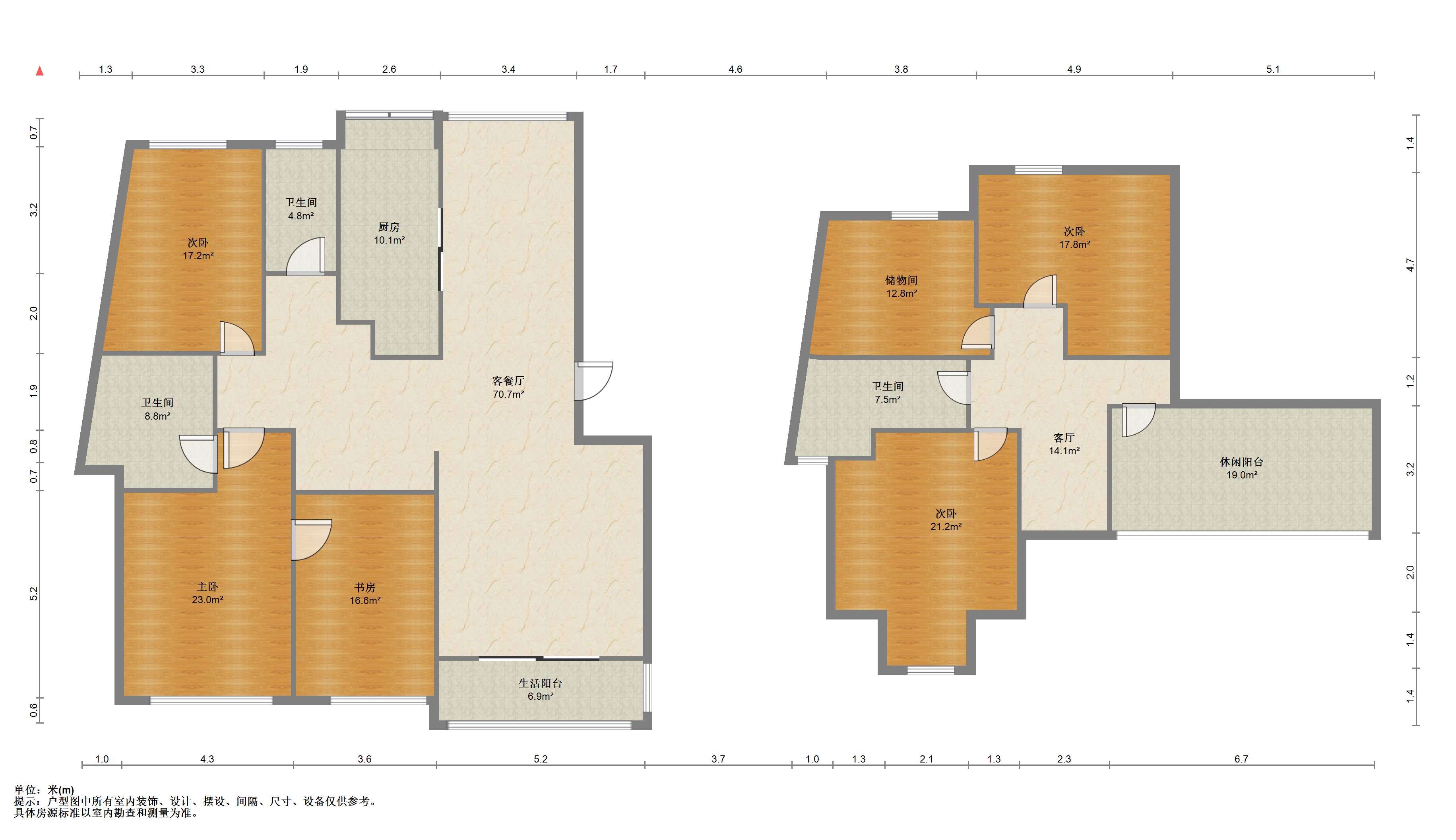 江海名苑南区 5室2厅3卫 238.00m&sup2;