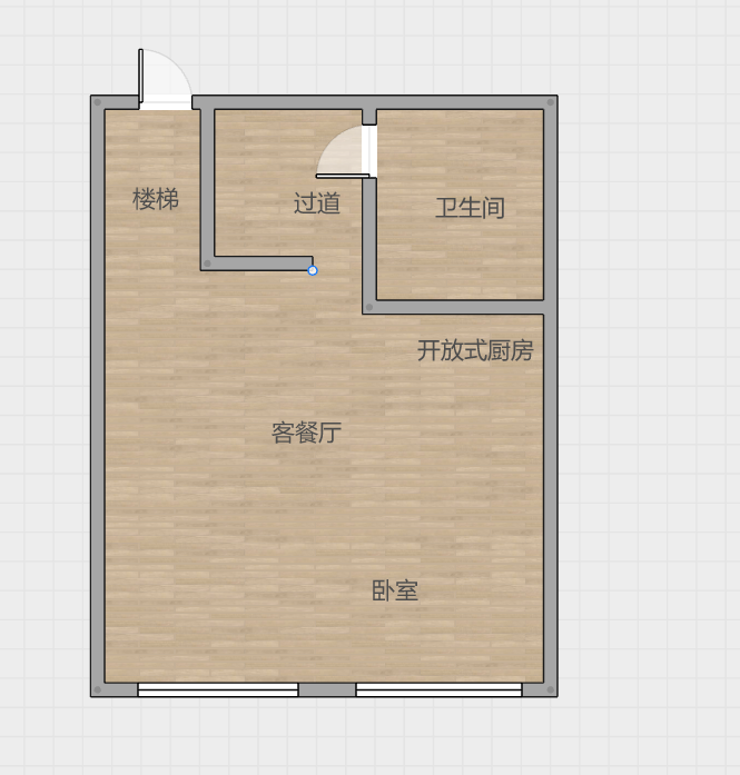 永和大厦 1室1厅1卫 68m&sup2;