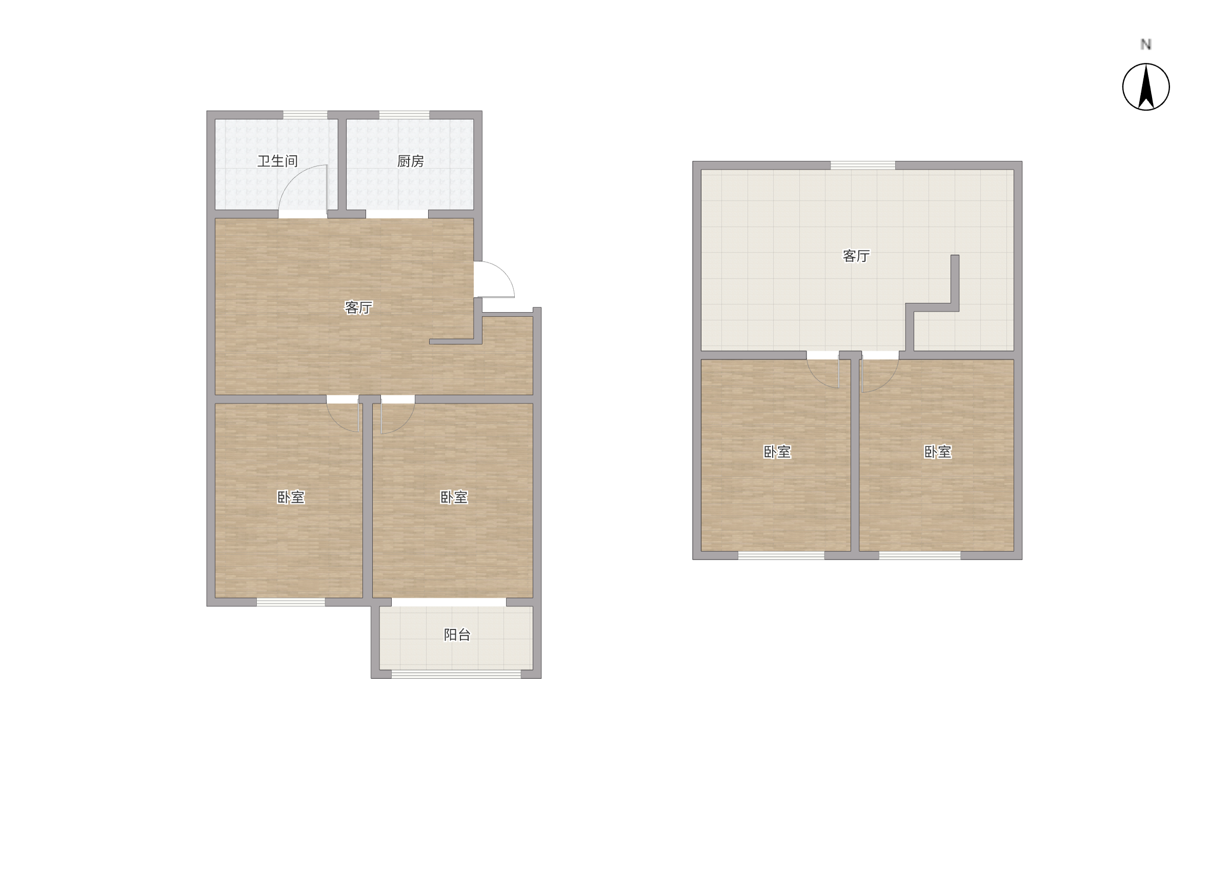 南川园东区 4室2厅1卫 82.48m&sup2;