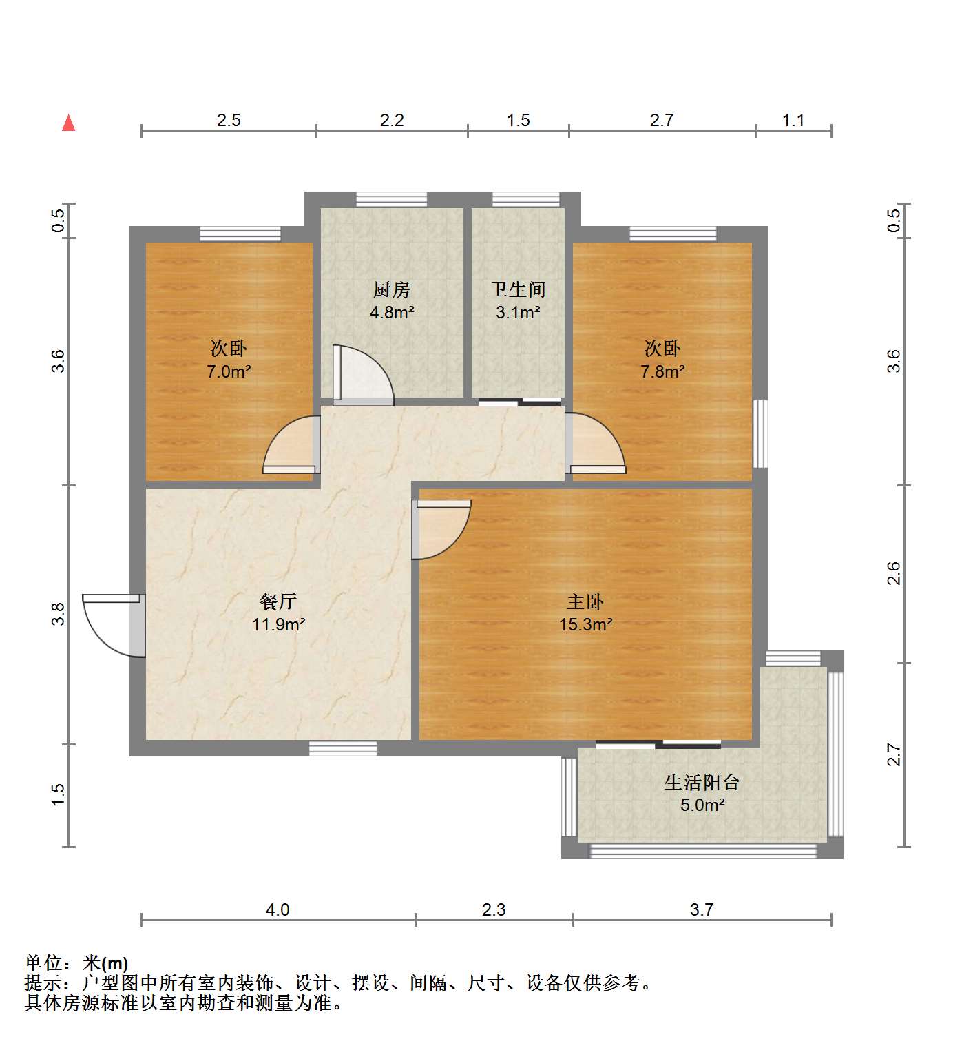 城南新村(崇川区) 3室1厅1卫 66.90m&sup2;