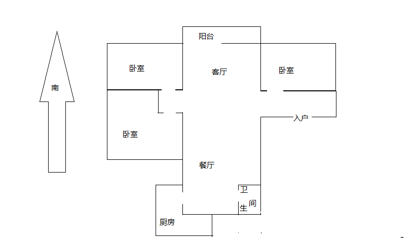 外滩北苑 3室2厅1卫 120m&sup2;