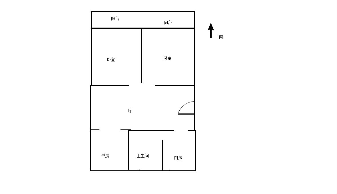 文峰花苑 3室1厅1卫 98.88m&sup2;