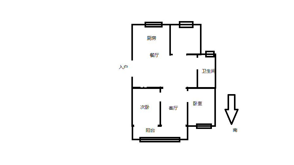 外滩北苑 3室2厅1卫 117m&sup2;