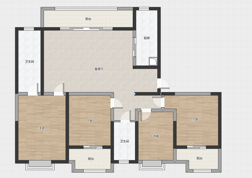 富力院士廷 4室2厅2卫 172m&sup2;