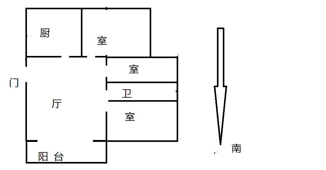 万科濠河传奇 3室1厅1卫 108m&sup2;