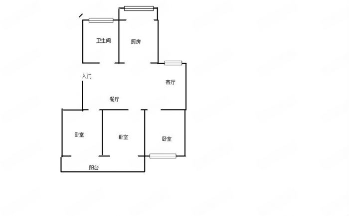 公园佳苑北区 3室2厅1卫 118m&sup2;