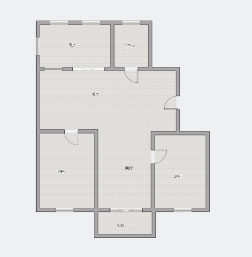 望江楼小区 3室1厅1卫 89m&sup2;