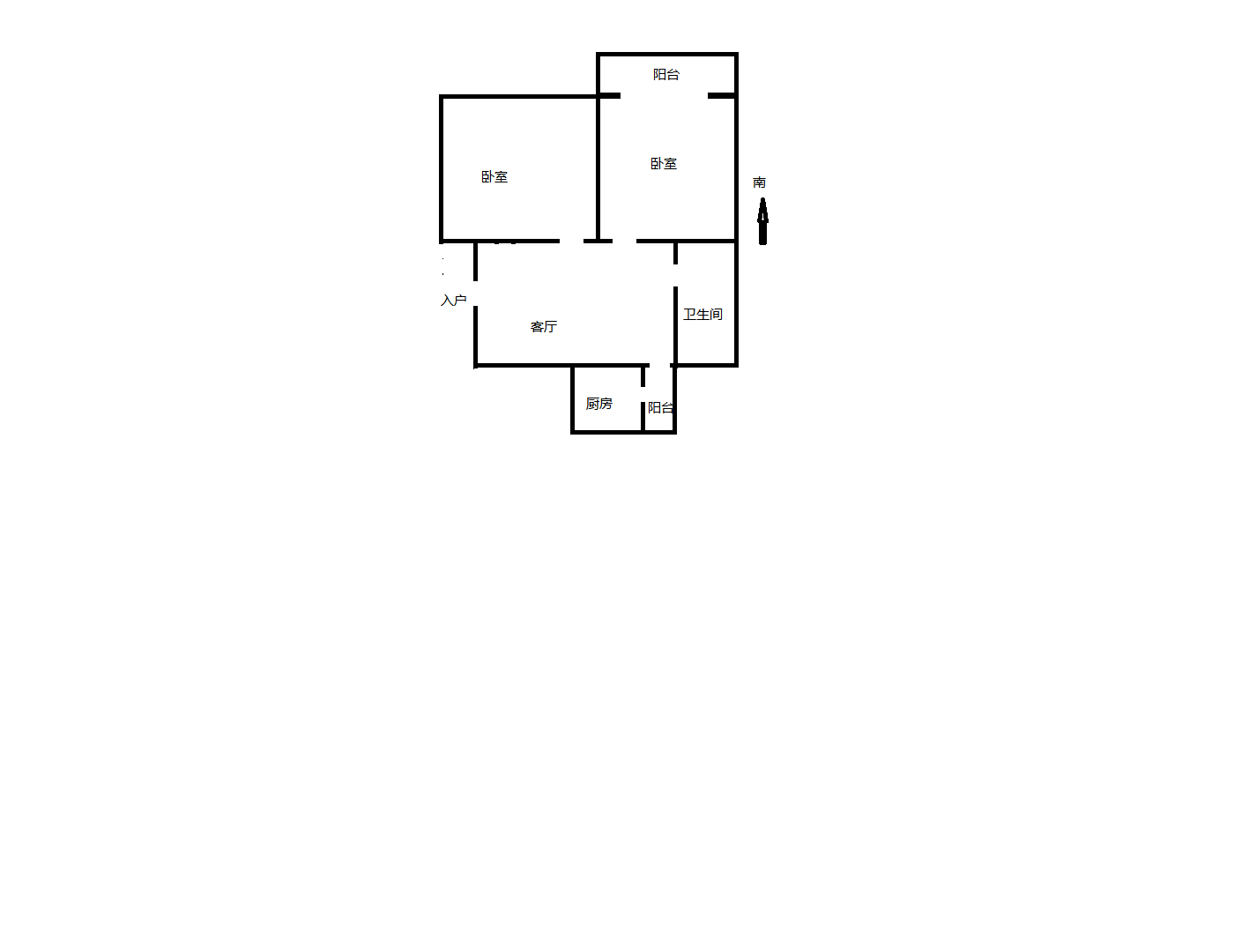 万象西园 2室1厅1卫 65.8m²
