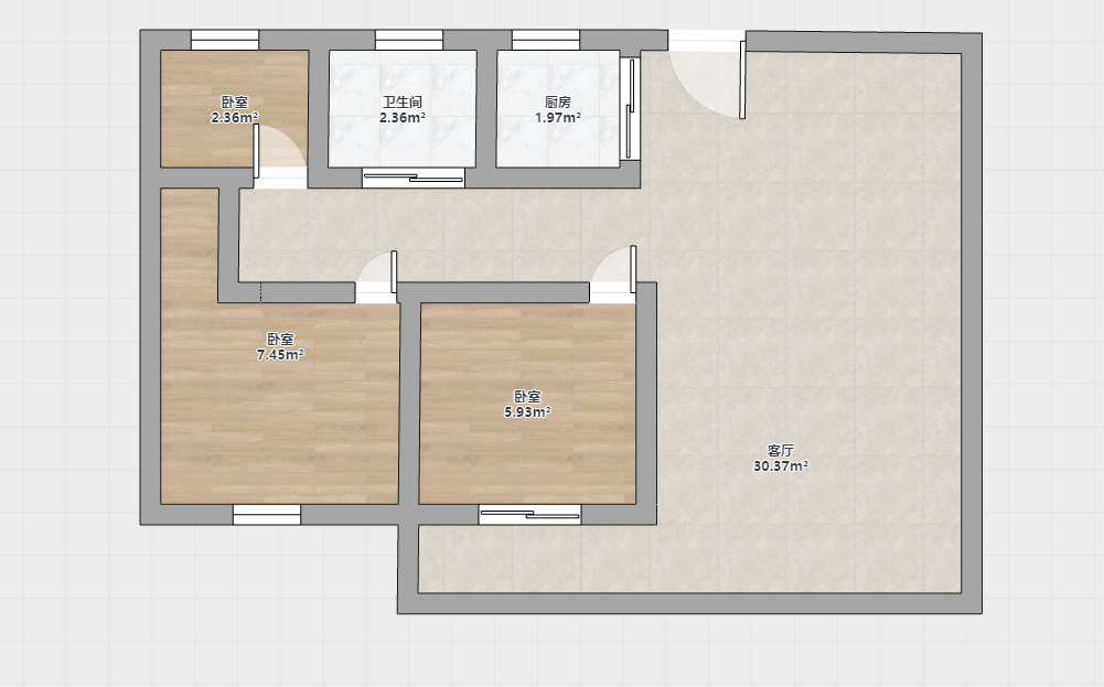 春溪集 3室2厅1卫 108m&sup2;