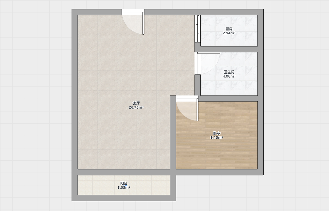 金和家园 2室2厅1卫 93m&sup2;