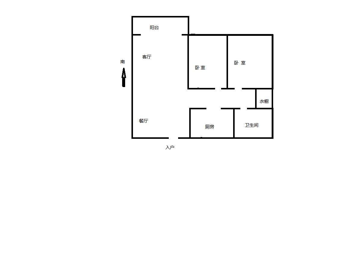 万科濠河传奇 2室1厅1卫 89m&sup2;