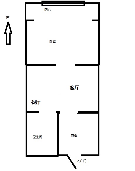 佳苑小区·东 1室1厅1卫 60.00m²