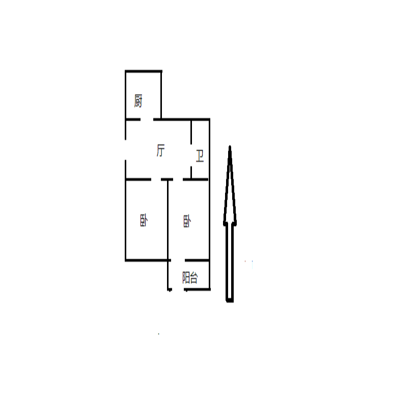 新建路新村(新建花苑) 2室1厅1卫 64.00m&sup2;
