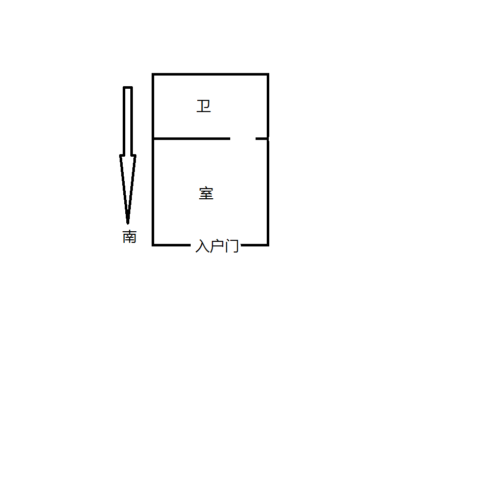金辉花园 1室0厅1卫 28m&sup2;