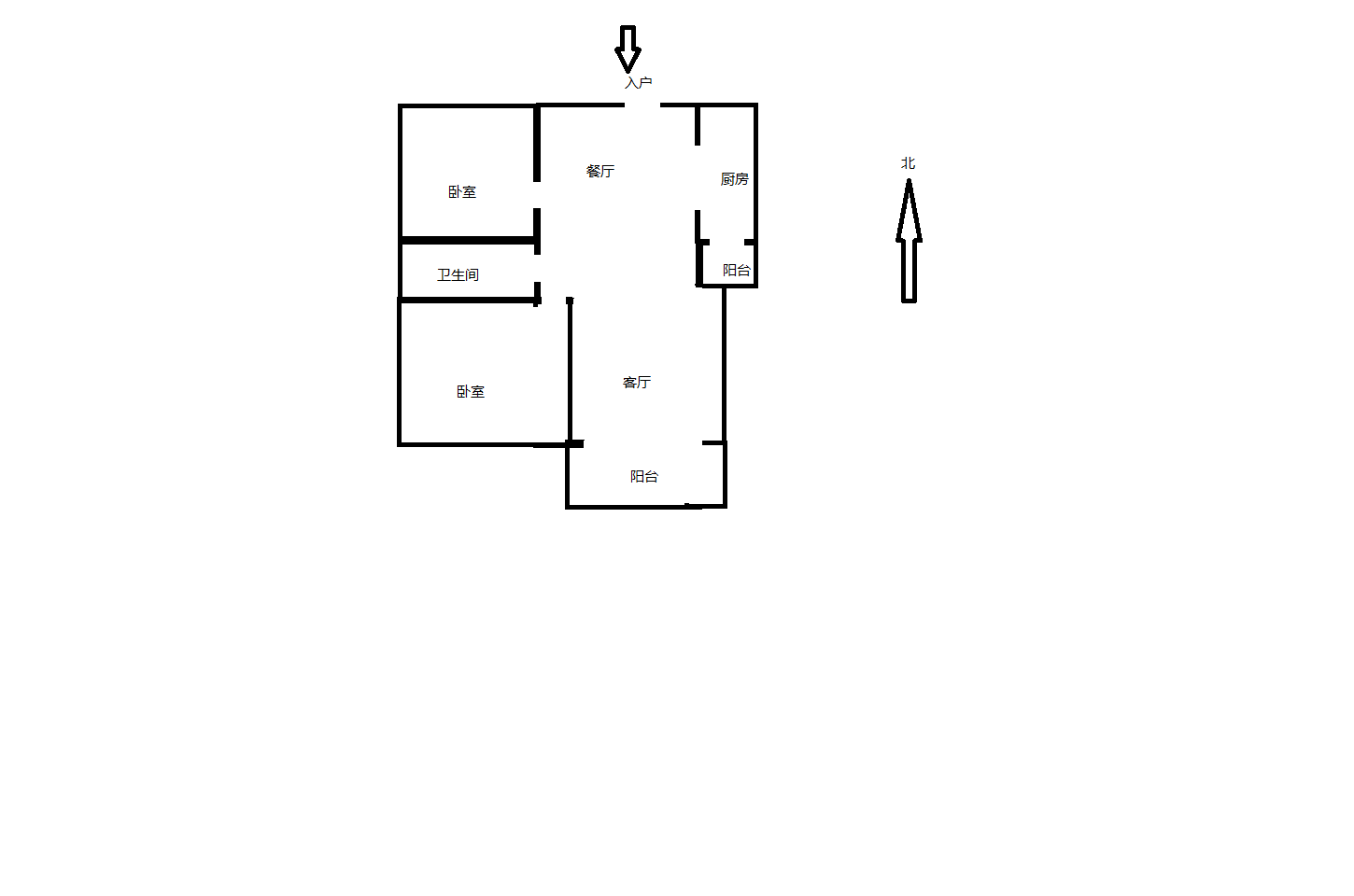 江景苑小区 2室2厅1卫 87.90m&sup2;