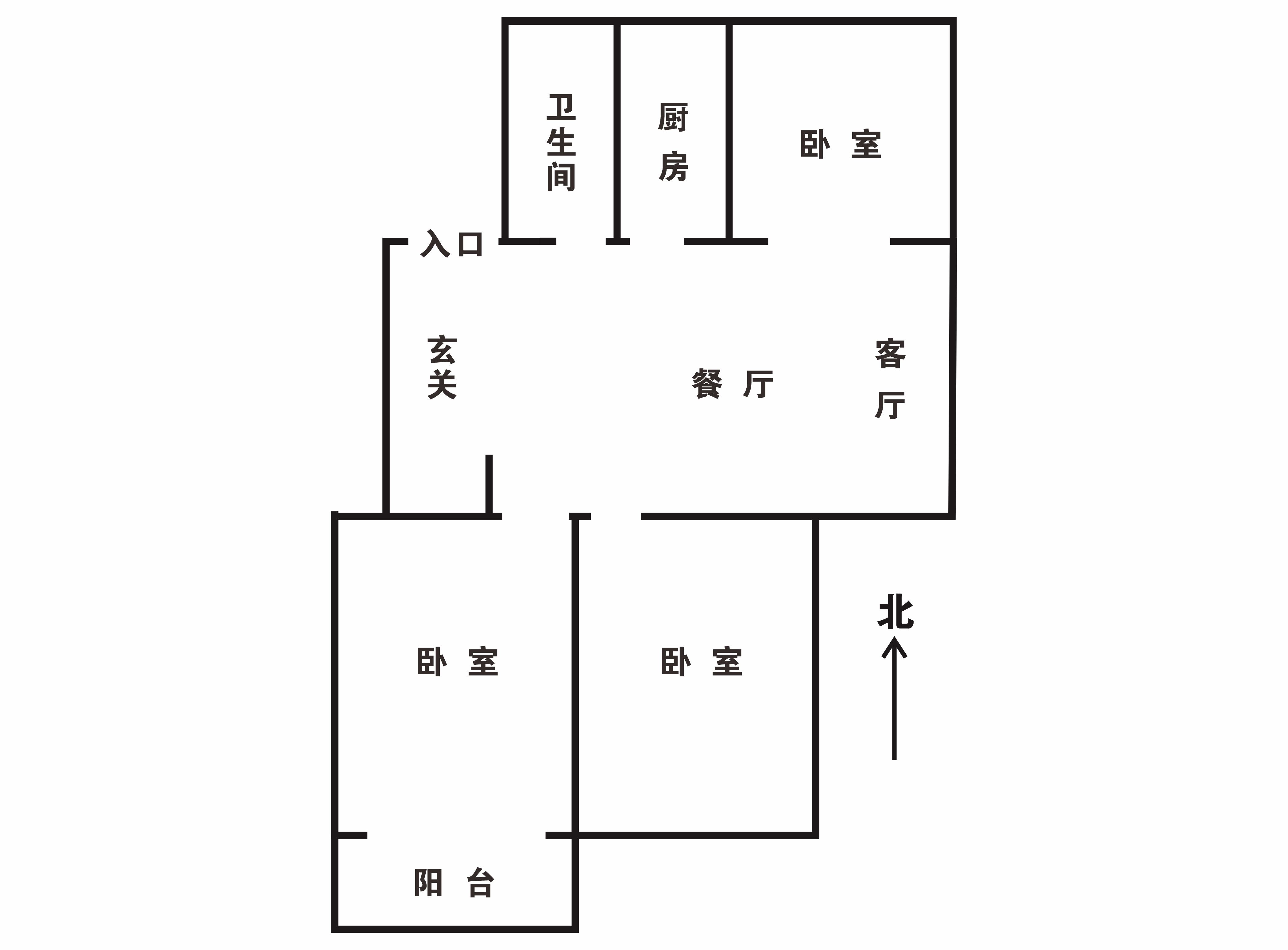 郭里园 3室1厅1卫 100.35m&sup2;
