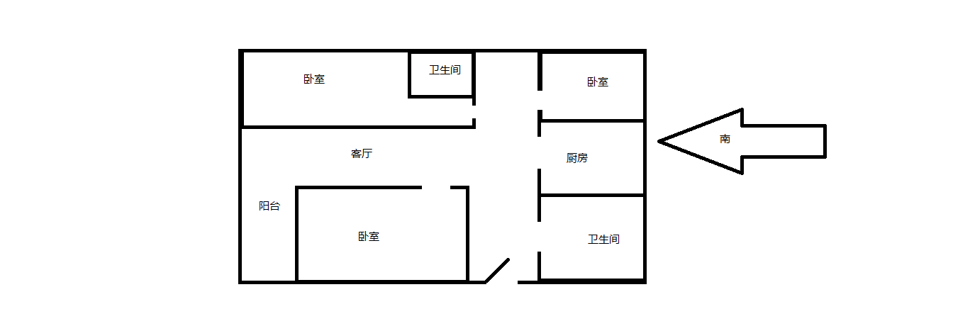 光明嘉苑 3室2厅2卫 130.00m&sup2;