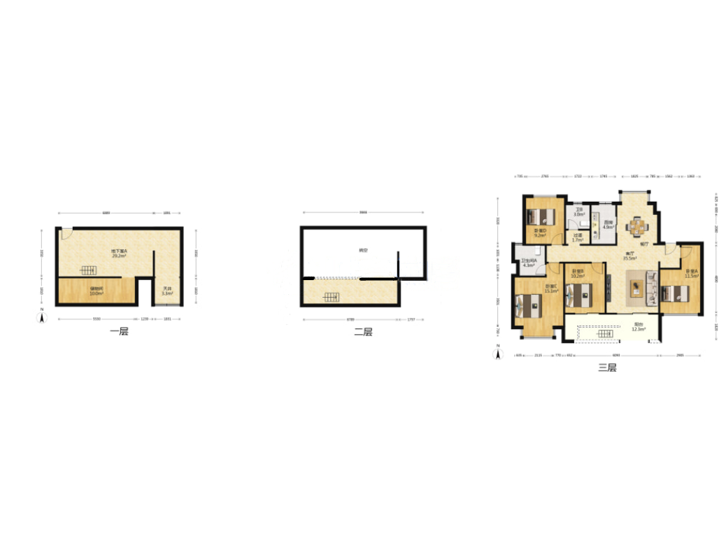 林肯公园 4室2厅2卫 123m&sup2;