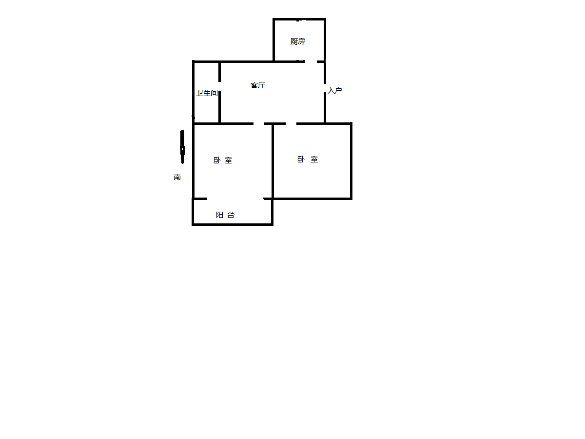 万象西园 2室1厅1卫 64m&sup2;