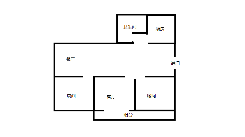 黎明花园 3室1厅1卫 114m&sup2;