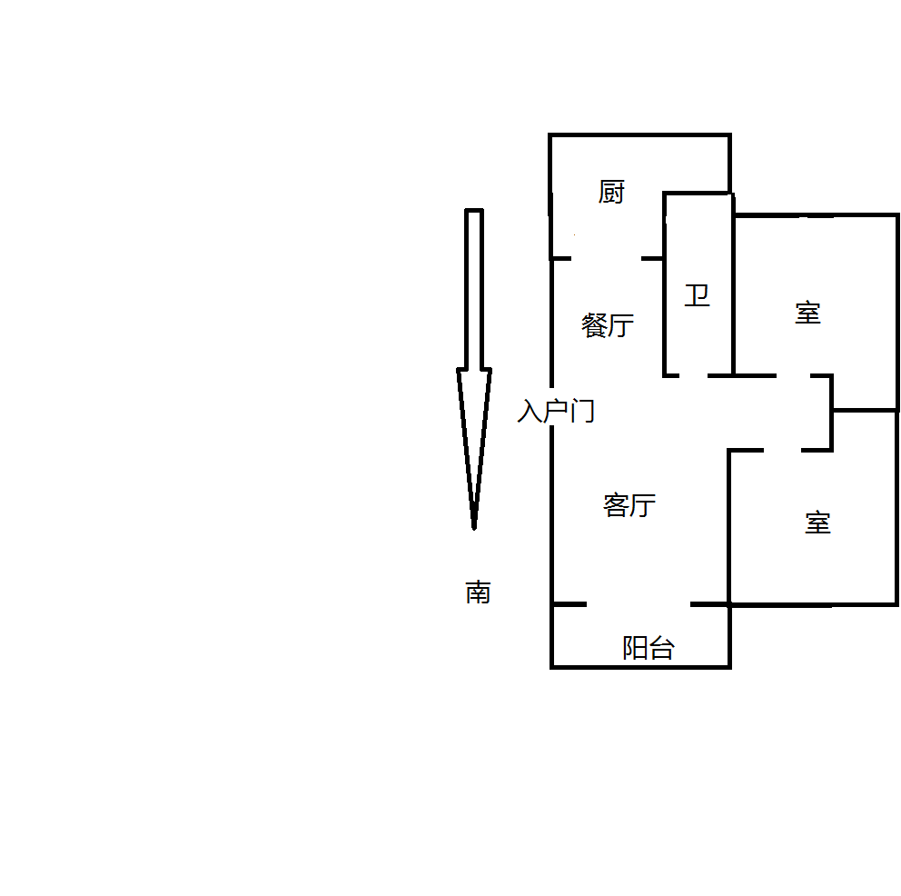 春晖花园 2室1厅1卫 109m&sup2;