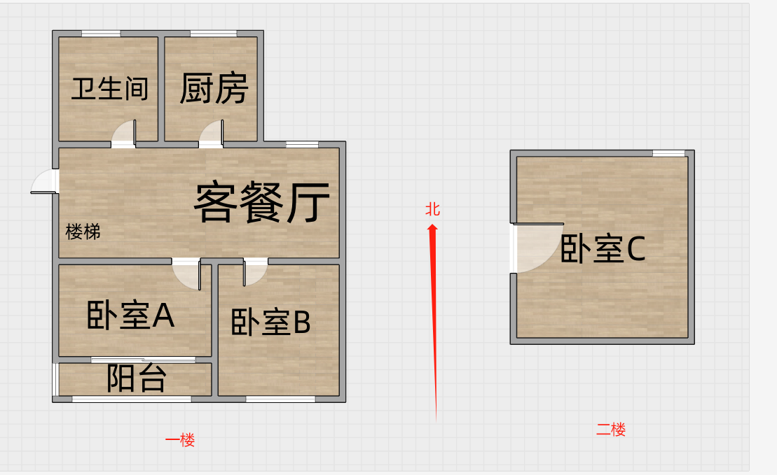 怡居苑 3室2厅1卫 68.55m&sup2;
