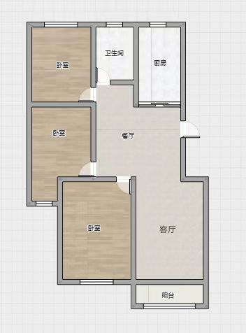 尚德城邦 3室2厅1卫 123.29m&sup2;