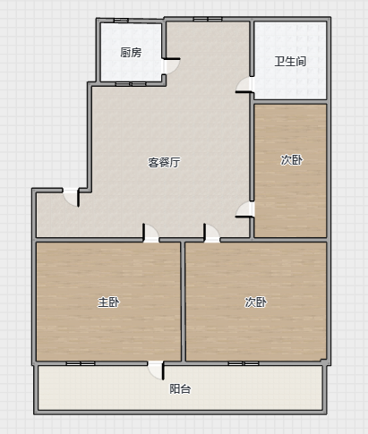 金和小区 3室2厅1卫 101m&sup2;