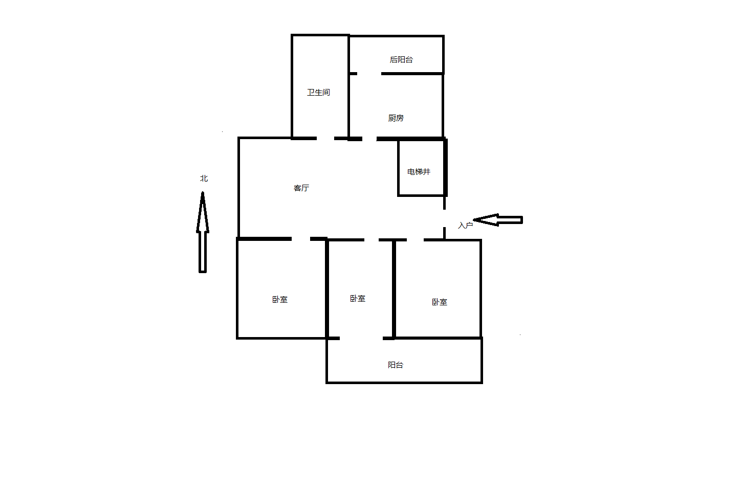 外滩花苑 3室1厅1卫 115m&sup2;
