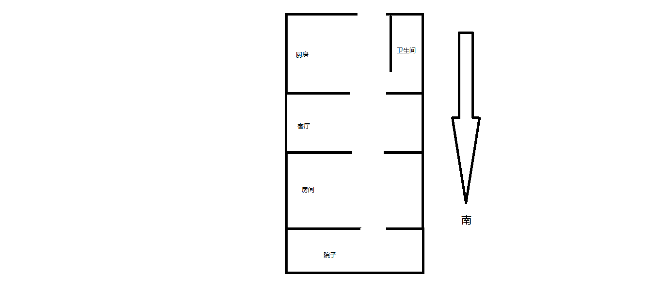 解放新村 1室1厅1卫 40m&sup2;