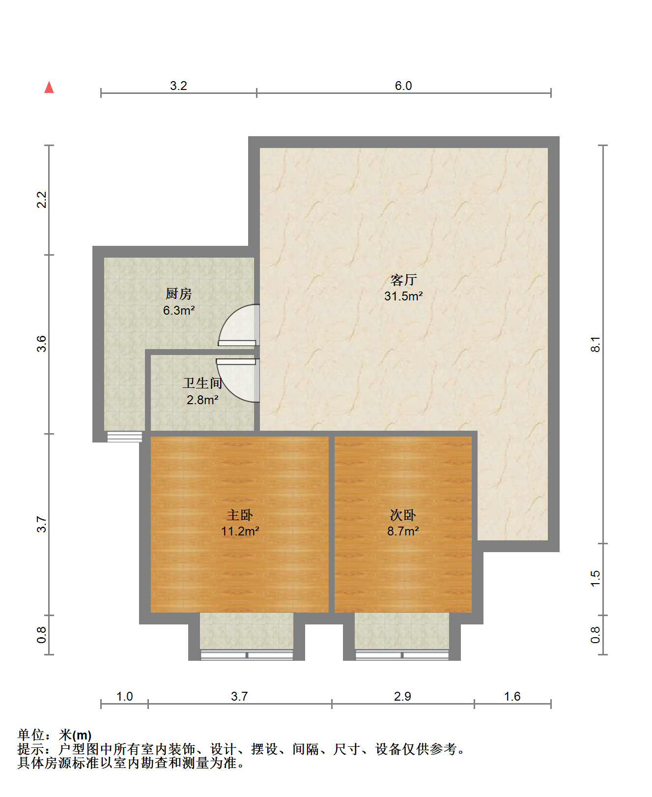 天霞苑 2室2厅2卫 156.00m²