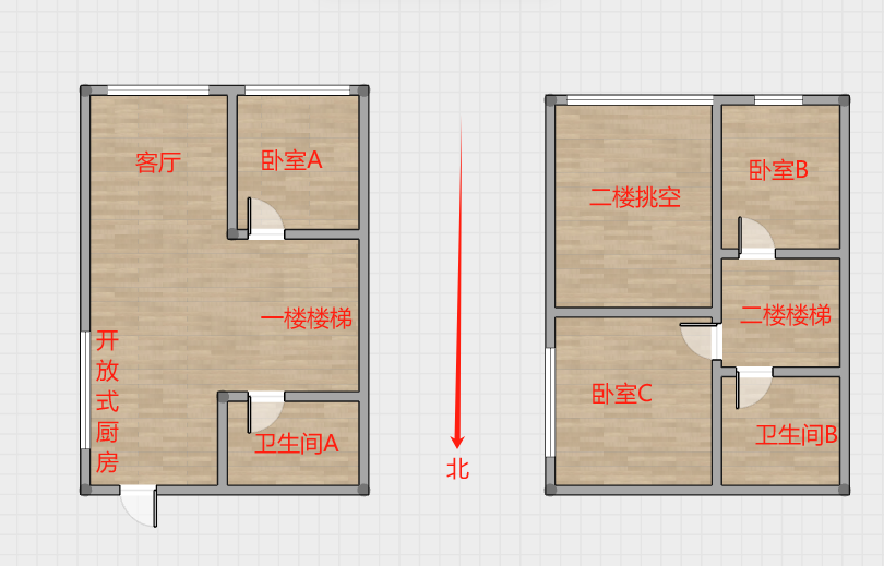 中港银座 2室2厅2卫 67.86m&sup2;