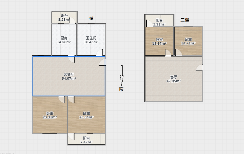 江景苑小区 4室2厅1卫 139.29m&sup2;