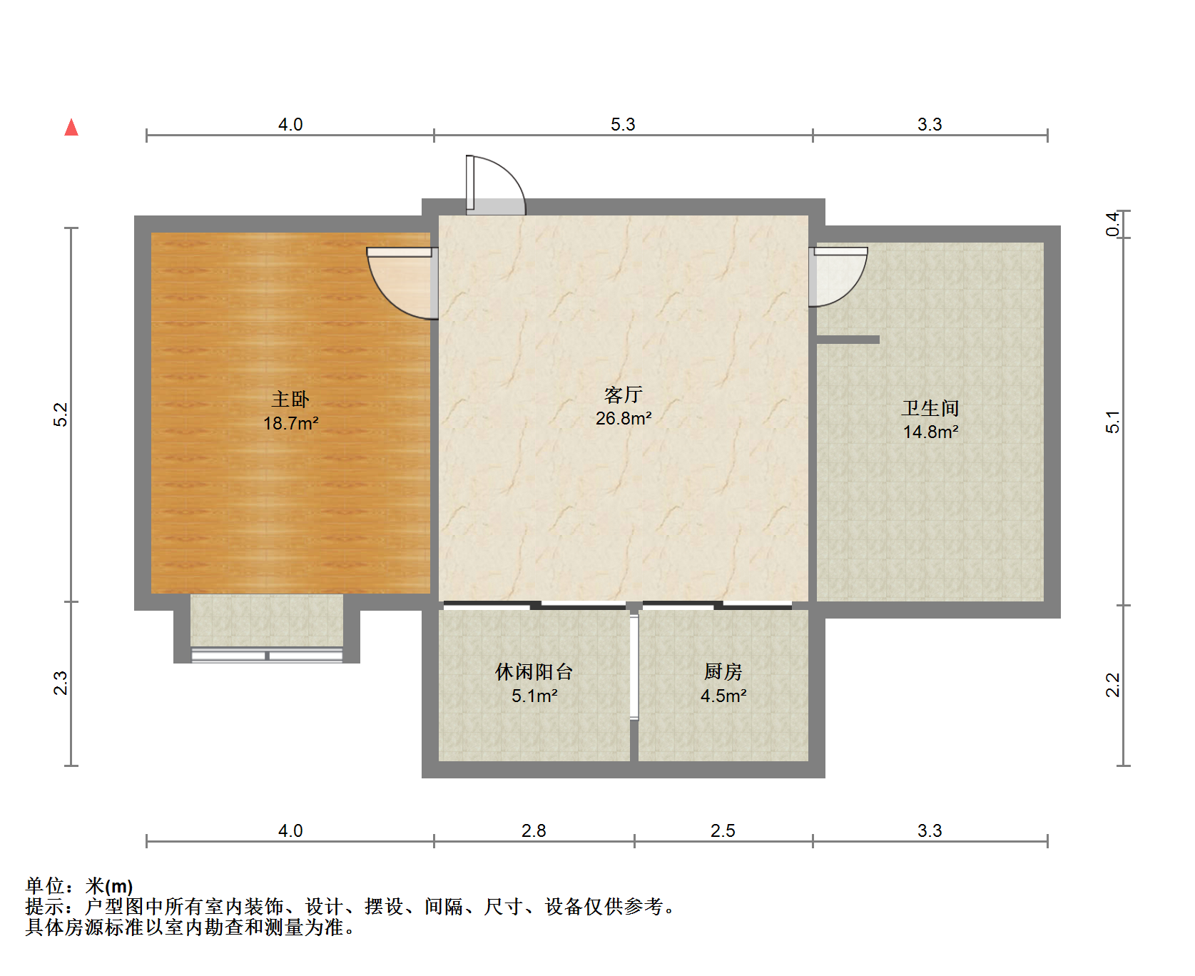 恒盛豪庭 3室2厅2卫 144m&sup2;