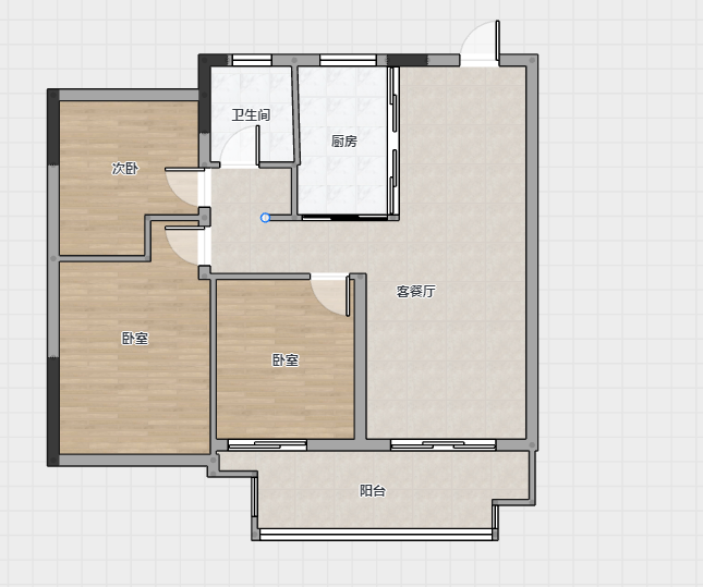 华禧铭苑 3室2厅1卫 102m&sup2;